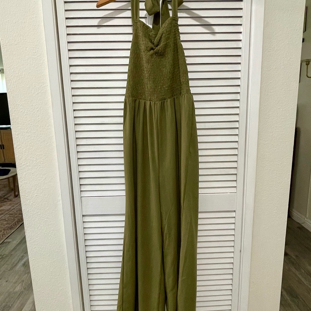 Lumiere Olive Green jumpsuit